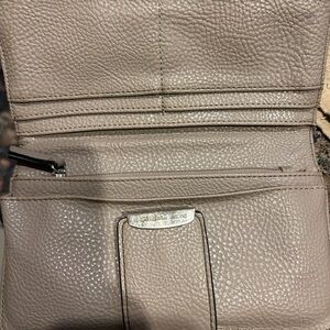 Elegant Taupe Leather Women's Bag